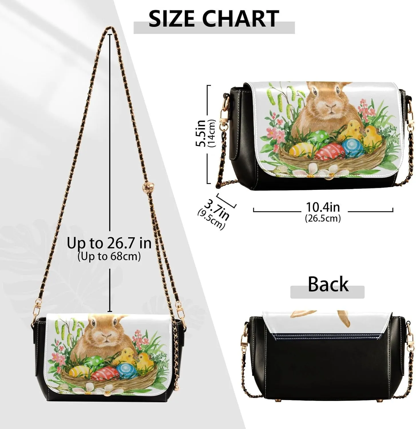 Crossbody Bags for Women Trendy Women's Black Shoulder Bag Small PU Leather Flap Cross Body Bag Handbags