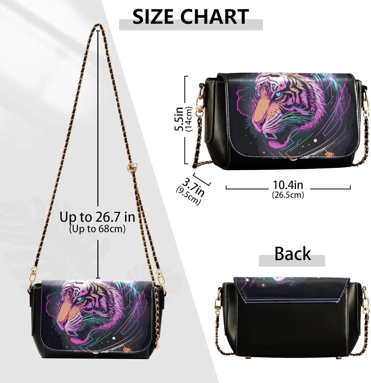 Crossbody Bags for Women Trendy Women's Black Shoulder Bag Small PU Leather Flap Cross Body Bag Handbags