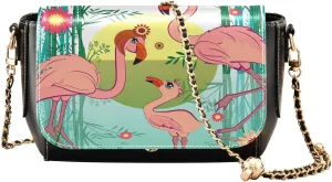 Crossbody Bags for Women Trendy Women's Black Shoulder Bag Small PU Leather Flap Cross Body Bag Handbags