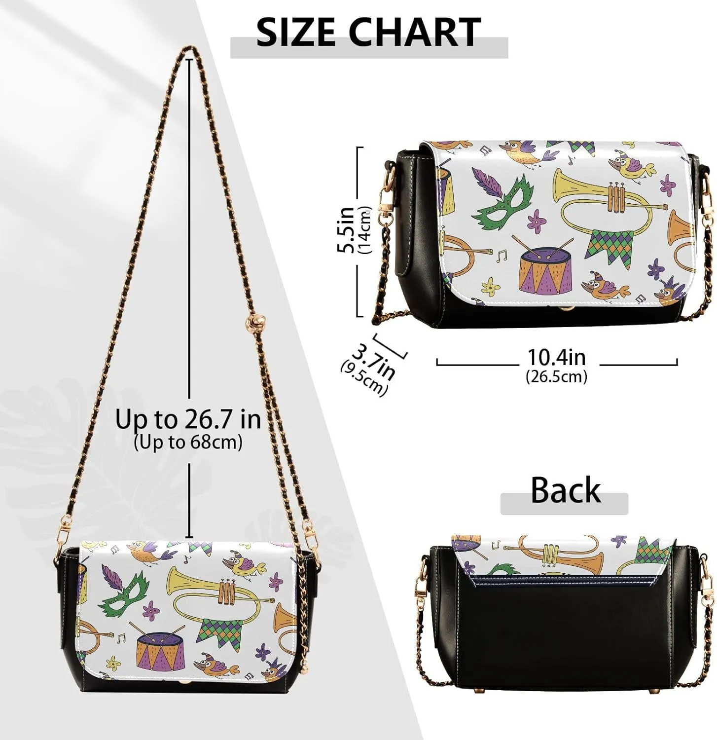 Crossbody Bags for Women Trendy Women's Black Shoulder Bag Small PU Leather Flap Cross Body Bag Handbags