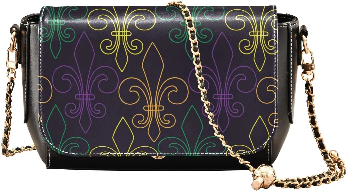 Crossbody Bags for Women Trendy Women's Black Shoulder Bag Small PU Leather Flap Cross Body Bag Handbags