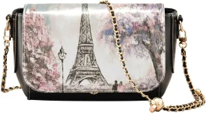 Crossbody Bags for Women Trendy Women's Black Shoulder Bag Small PU Leather Flap Cross Body Bag Handbags