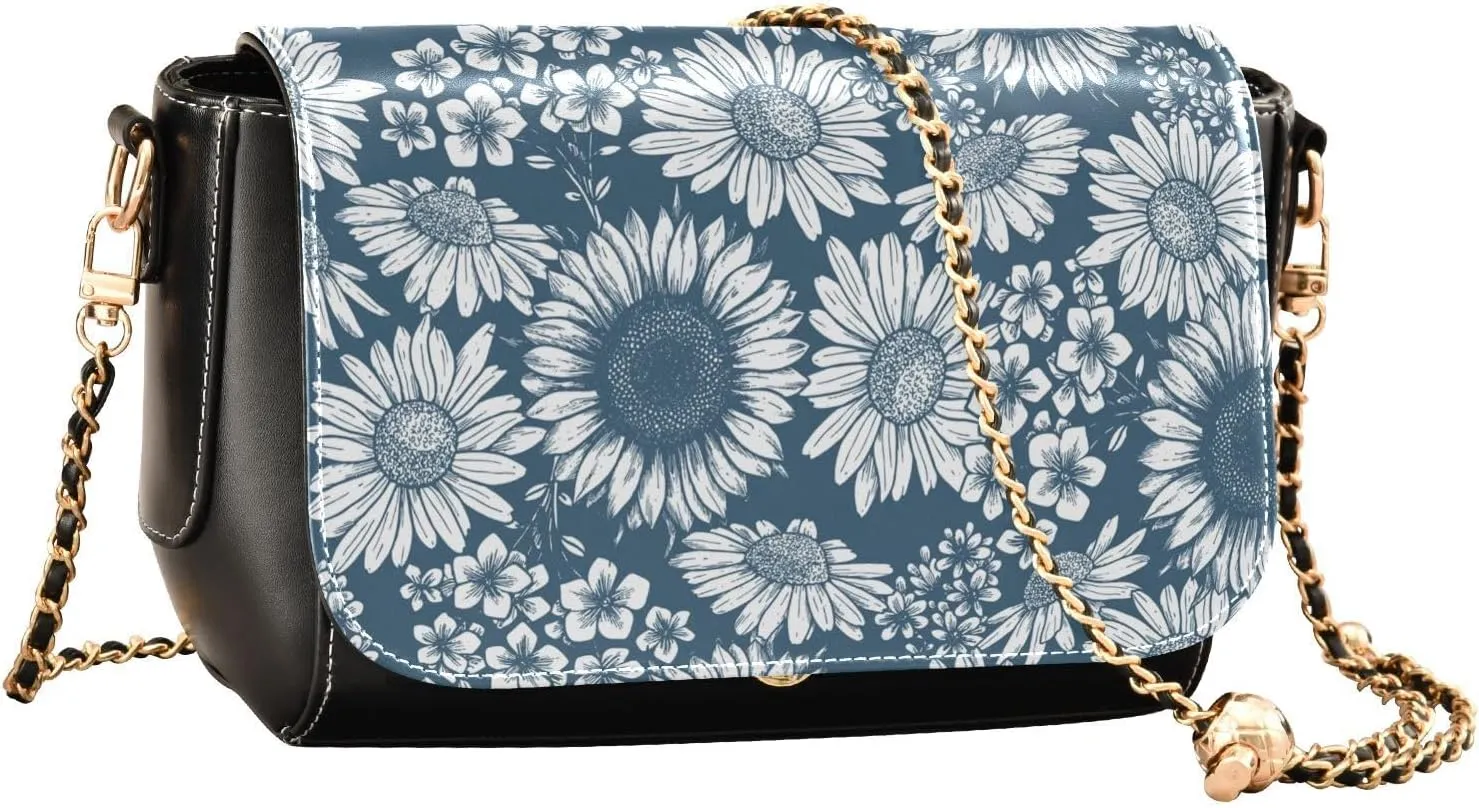 Crossbody Bags for Women Trendy Women's Black Shoulder Bag Small PU Leather Flap Cross Body Bag Handbags