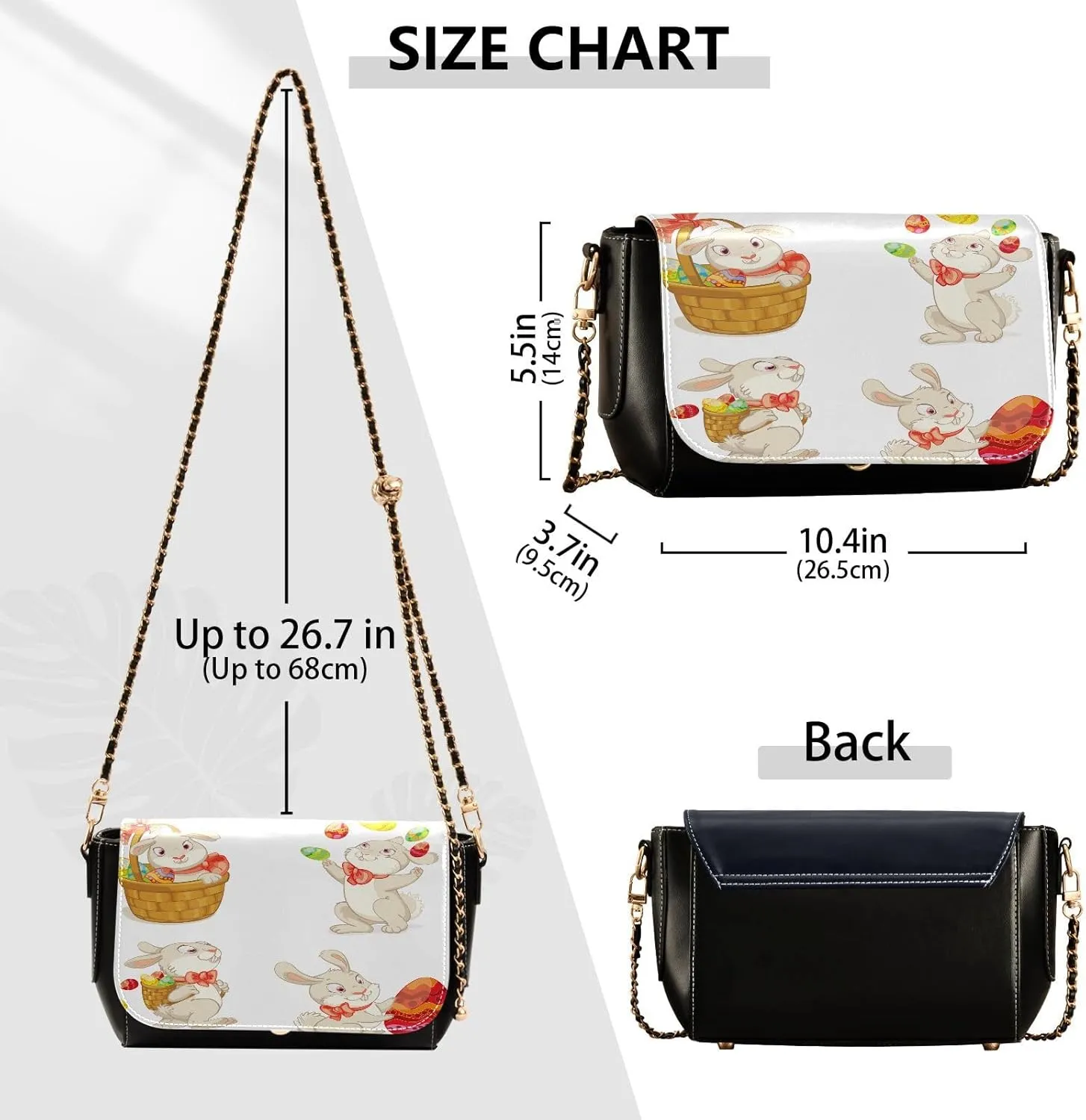 Crossbody Bags for Women Trendy Women's Black Shoulder Bag Small PU Leather Flap Cross Body Bag Handbags