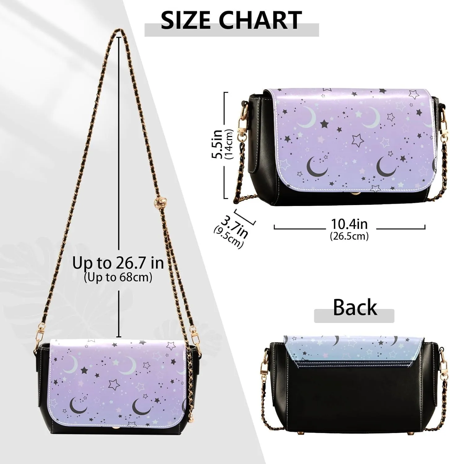 Crossbody Bags for Women Trendy Women's Black Shoulder Bag Small PU Leather Flap Cross Body Bag Handbags