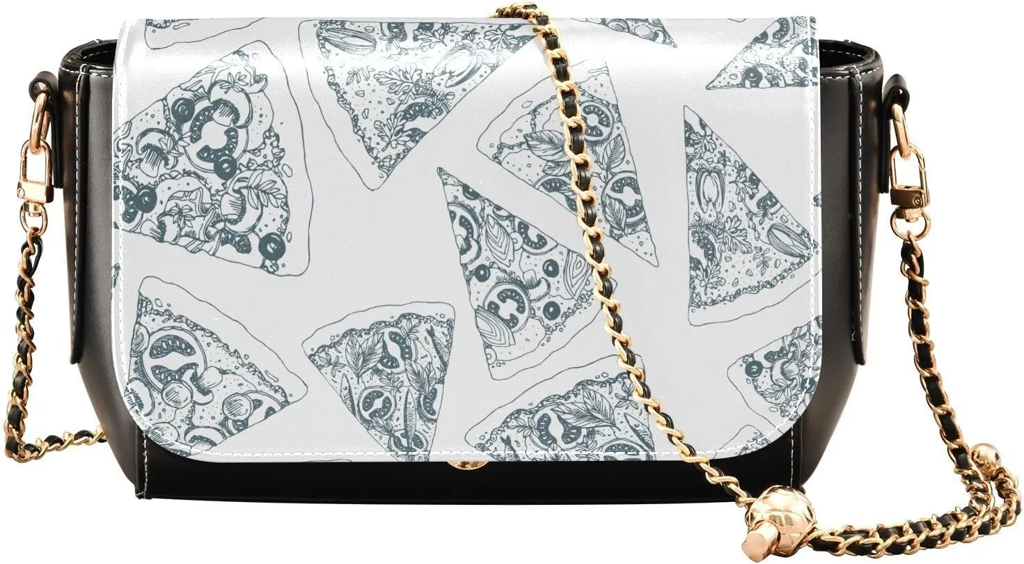 Crossbody Bags for Women Trendy Women's Black Shoulder Bag Small PU Leather Flap Cross Body Bag Handbags