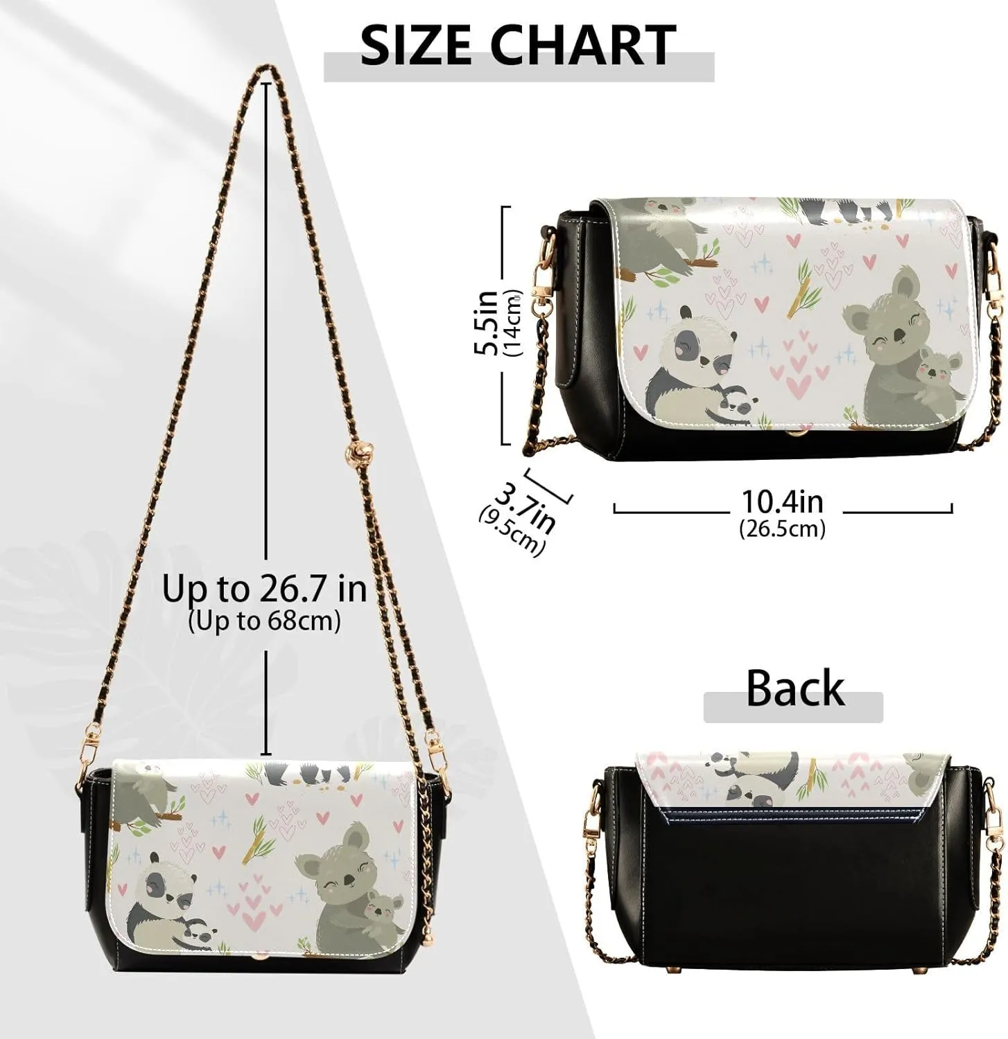 Crossbody Bags for Women Trendy Women's Black Shoulder Bag Small PU Leather Flap Cross Body Bag Handbags