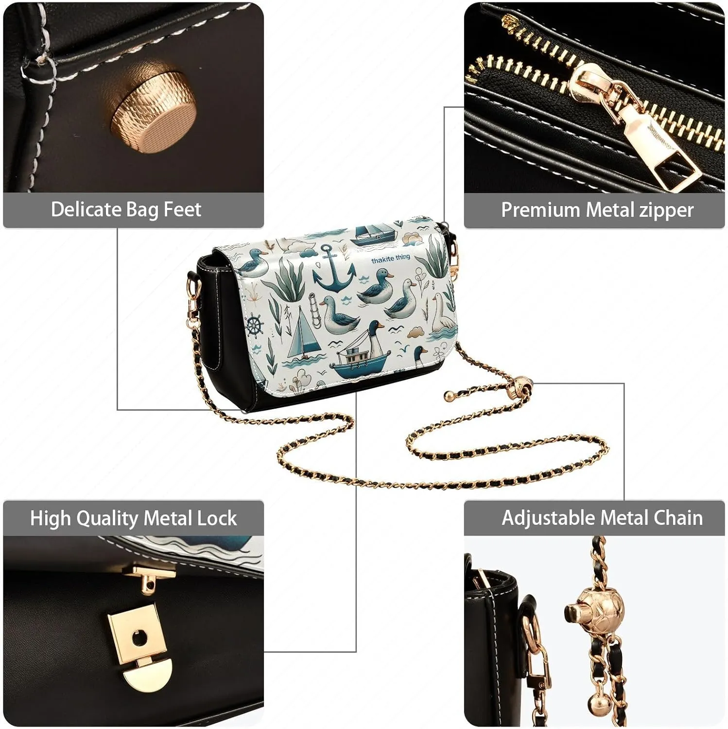 Crossbody Bags for Women Trendy Women's Black Shoulder Bag Small PU Leather Flap Cross Body Bag Handbags