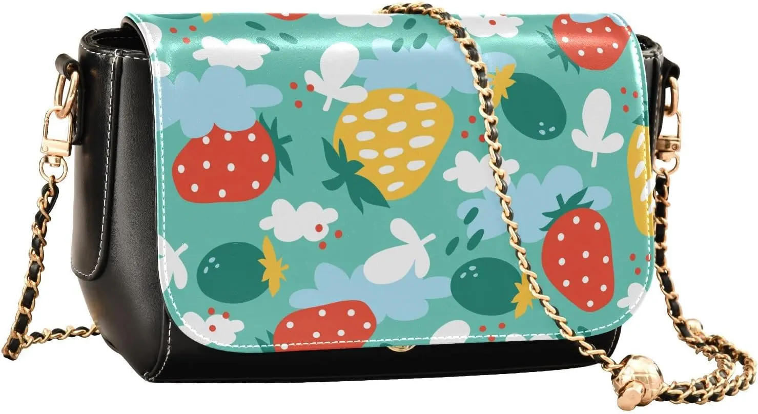 Crossbody Bags for Women Trendy Women's Black Shoulder Bag Small PU Leather Flap Cross Body Bag Handbags