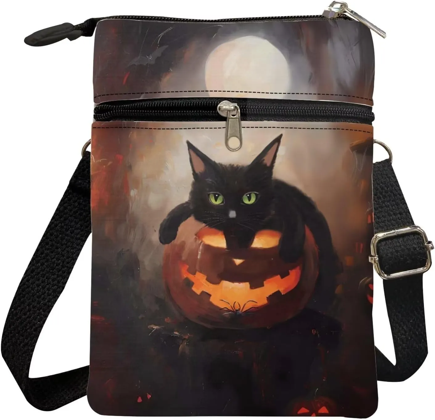 Crossbody Messenger Bag for Women Small Sling Bag Canvas Shoulder Bag Wallet Purse