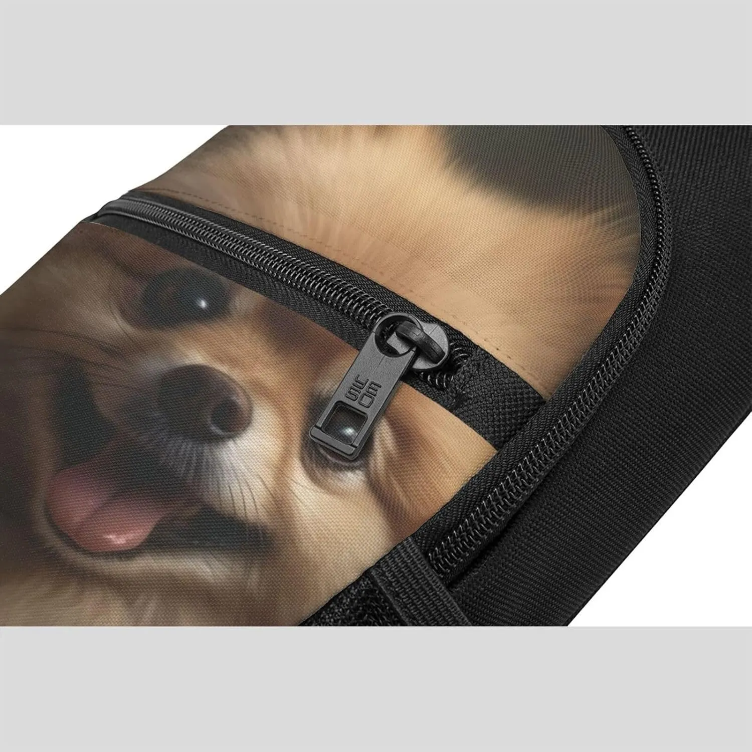 Crossbody Sling Backpack Sling Bag for Men Women Cross Chest Bag Shoulder Bag Cute Pomeranian Travel Hiking Daypack