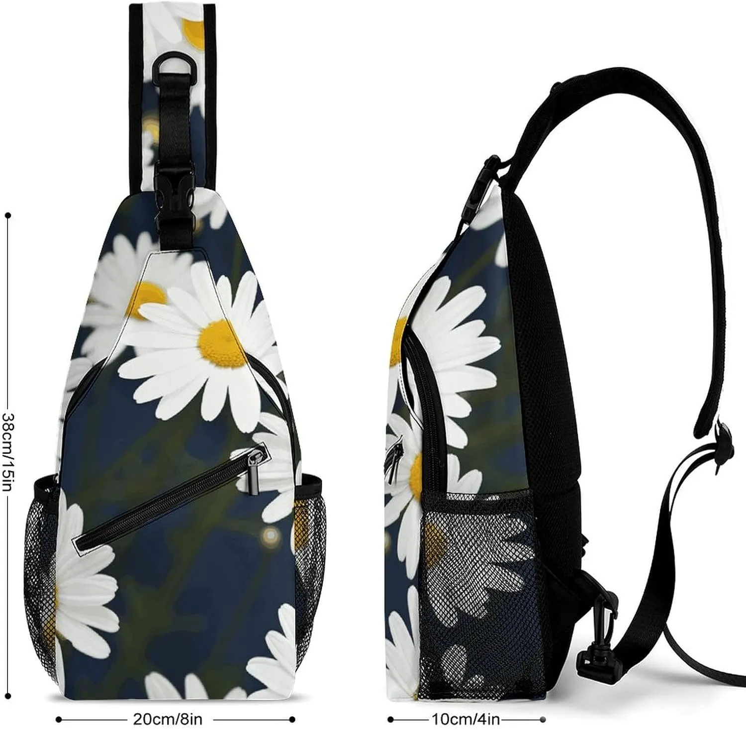 Cupcake Pattern Crossbody Bag, Sling Bag, Sling Backpack, Belt Bags for Travel Outdoors Hiking
