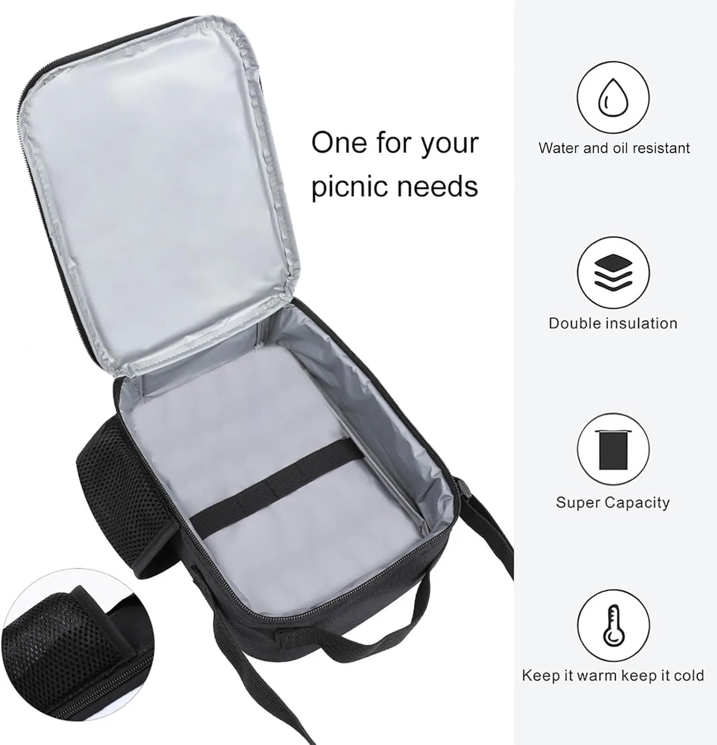 Custom Dallas Lunch Box Gift for Men Women Personalized Name Number Adjustable Strap Insulated Lunch Bag for Work Picnic Travel