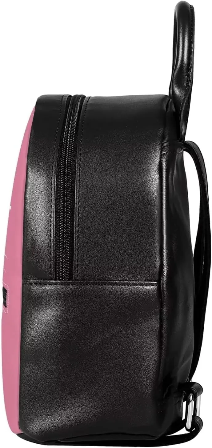 Cute Cat Mini Backpack for Women Girl Leather Small Backpack Purse Cute Bookbag Travel Shoulder Bag Cutting-edge Compact Backpack for Women