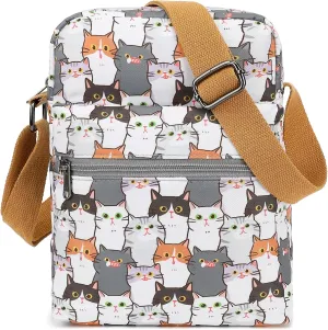 Cute Crossbody Bag and Purse Casual Canvas Shoulder Bag for Women