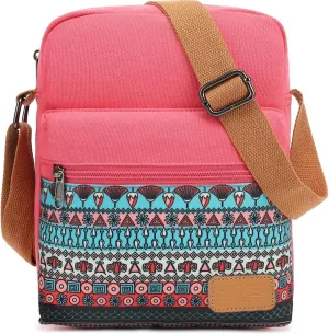 Cute Crossbody Bag and Purse Casual Canvas Shoulder Bag for Women