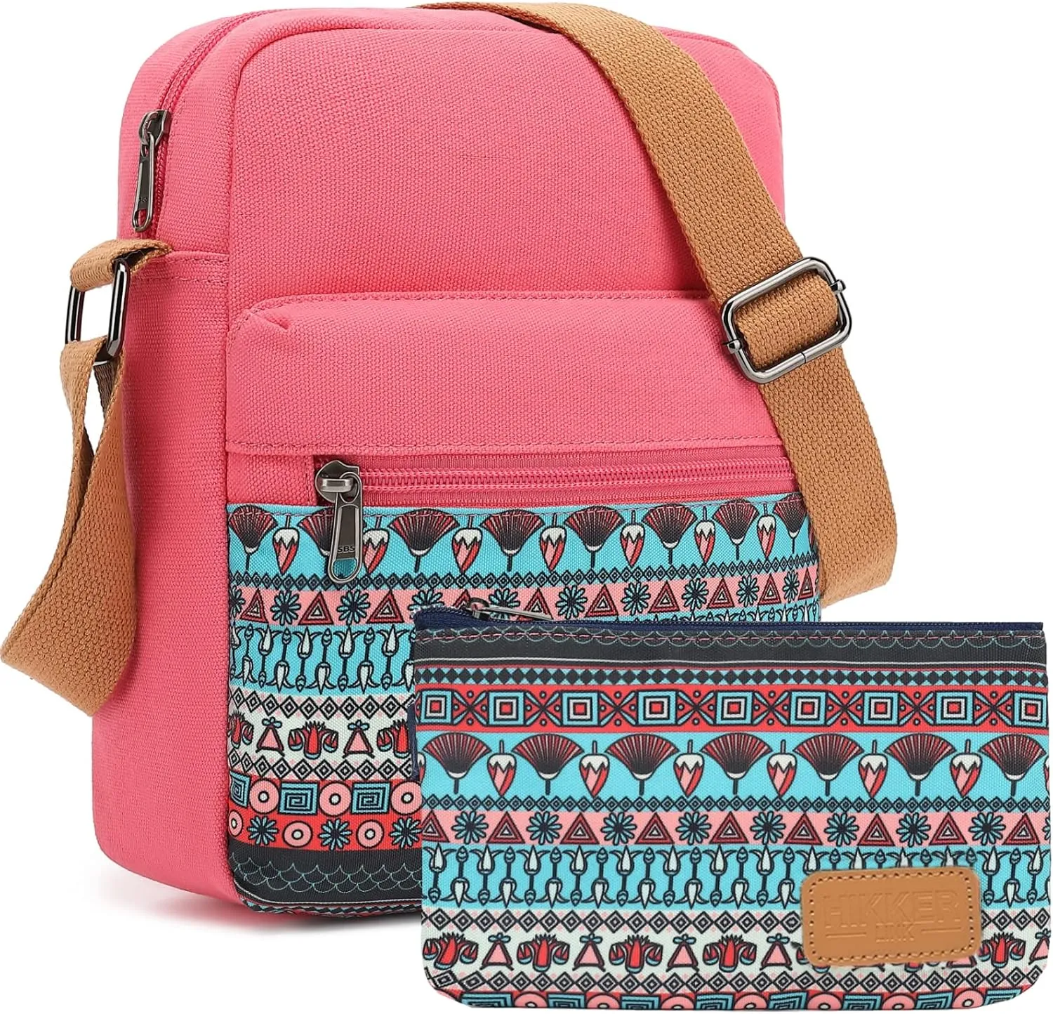 Cute Crossbody Bag and Purse Casual Canvas Shoulder Bag for Women