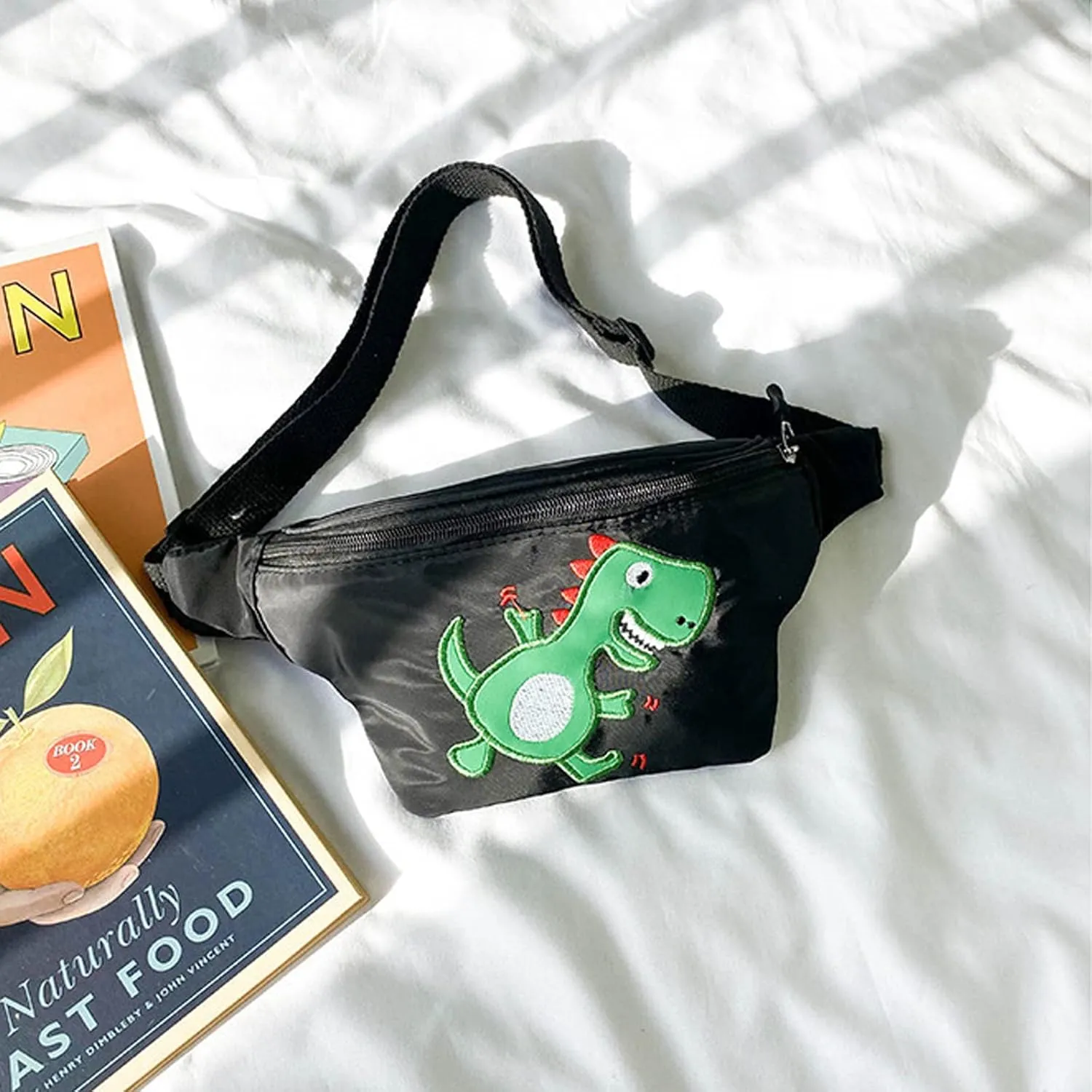 Cute Dinosaur Kids Fanny Pack Waist Pack Small Belt Bum Bag Crossbody Purse Waist Pouch for Toddler Girls Boys
