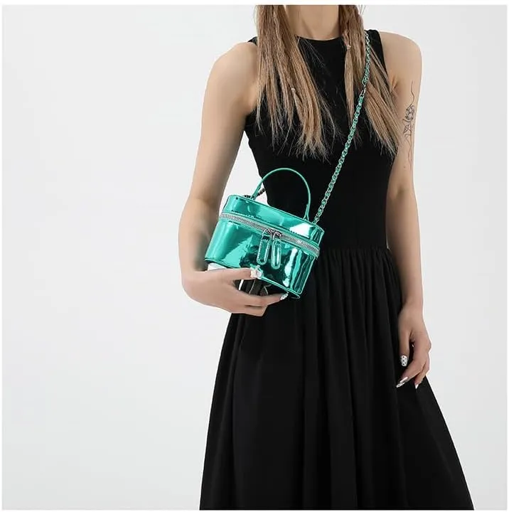 Cute Handbag Purse for Women, Sling Purse Aesthetic Grunge Top Handle Bag Fashion Y2K Shoulder Handbags Women Ladies (green)