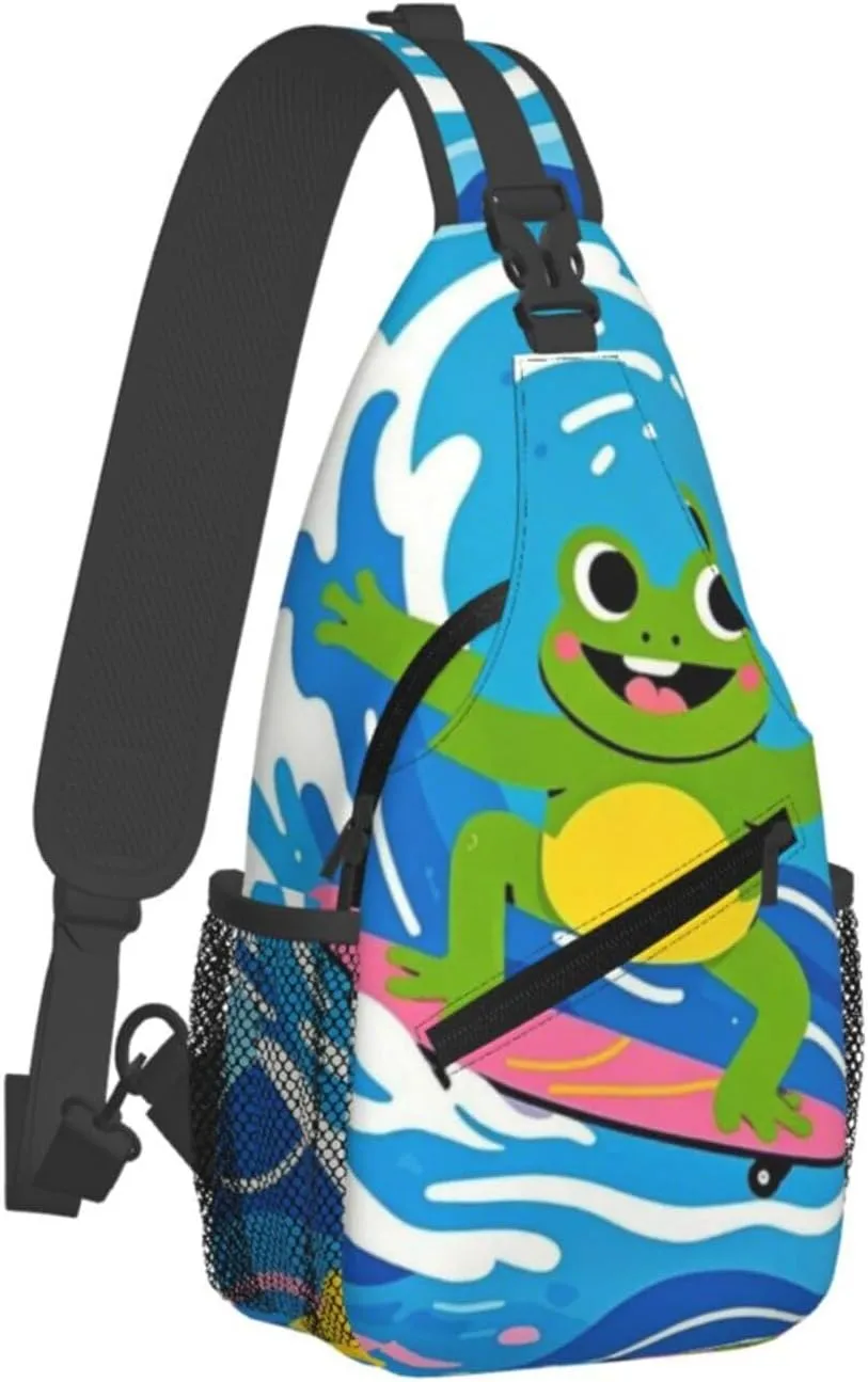 Cute Pandas Living in a Tree House Crossbody Bags Cross Chest Bag Adjustable Sling Backpack for Women Men