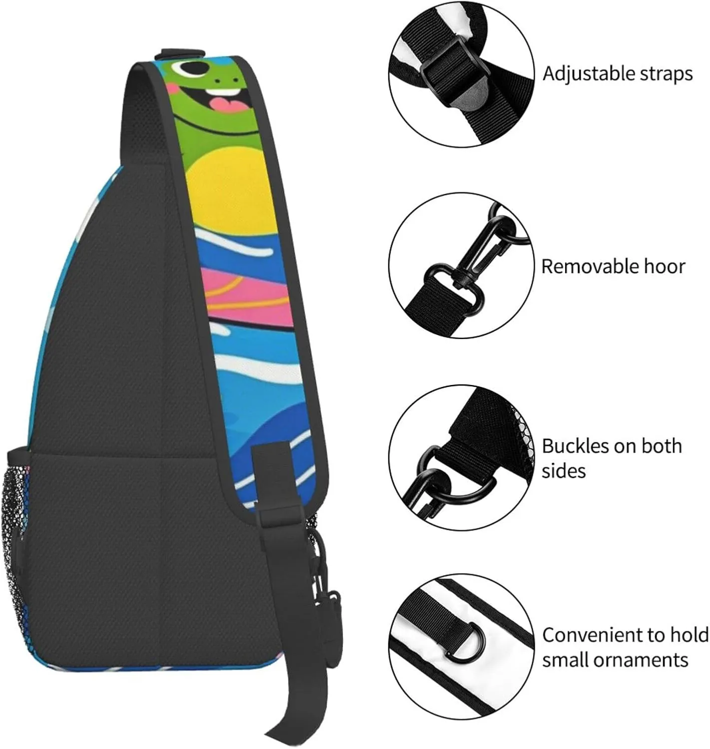 Cute Pandas Living in a Tree House Crossbody Bags Cross Chest Bag Adjustable Sling Backpack for Women Men