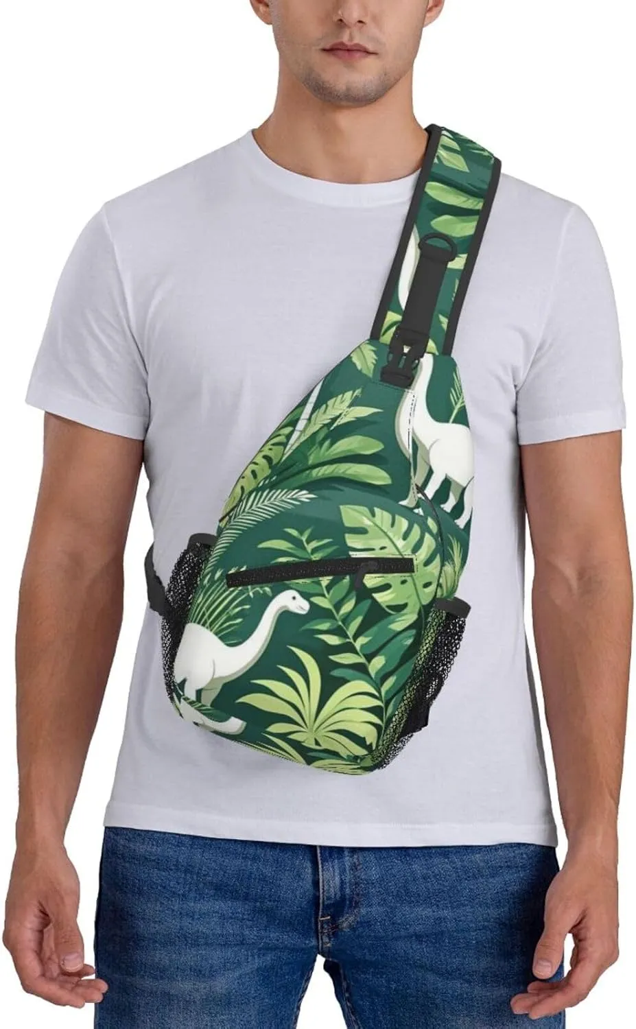 Cute Pandas Living in a Tree House Crossbody Bags Cross Chest Bag Adjustable Sling Backpack for Women Men