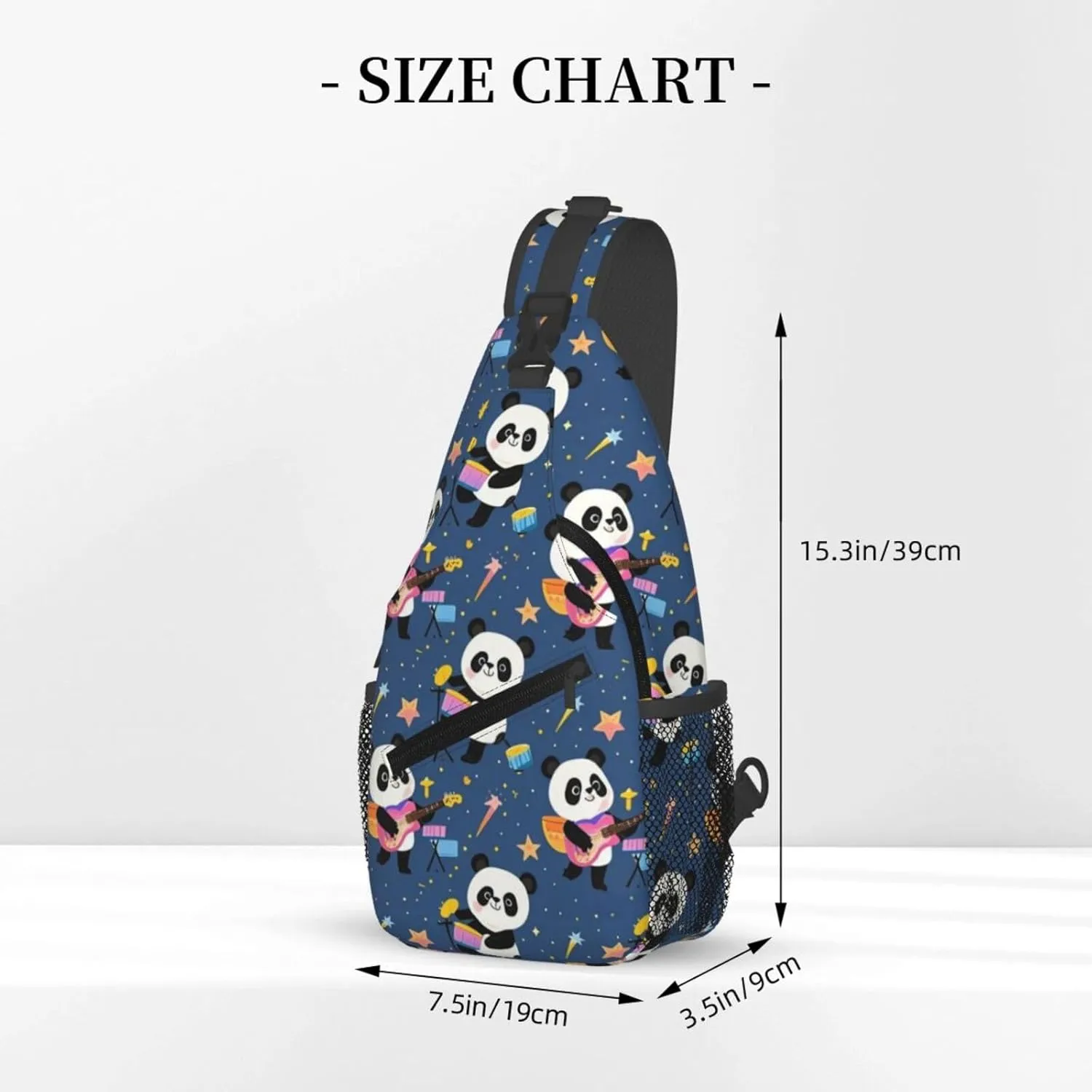 Cute Pandas Living in a Tree House Crossbody Bags Cross Chest Bag Adjustable Sling Backpack for Women Men