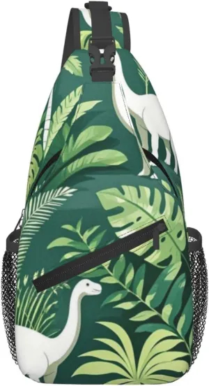 Cute Pandas Living in a Tree House Crossbody Bags Cross Chest Bag Adjustable Sling Backpack for Women Men