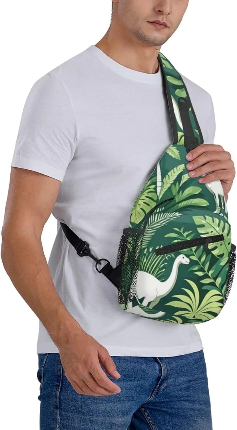 Cute Pandas Living in a Tree House Crossbody Bags Cross Chest Bag Adjustable Sling Backpack for Women Men