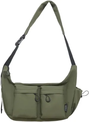 Dallaswind Large Capacity Messenger Canvas Bag, multi-pocket, Large capacity, waterproof messenger bag