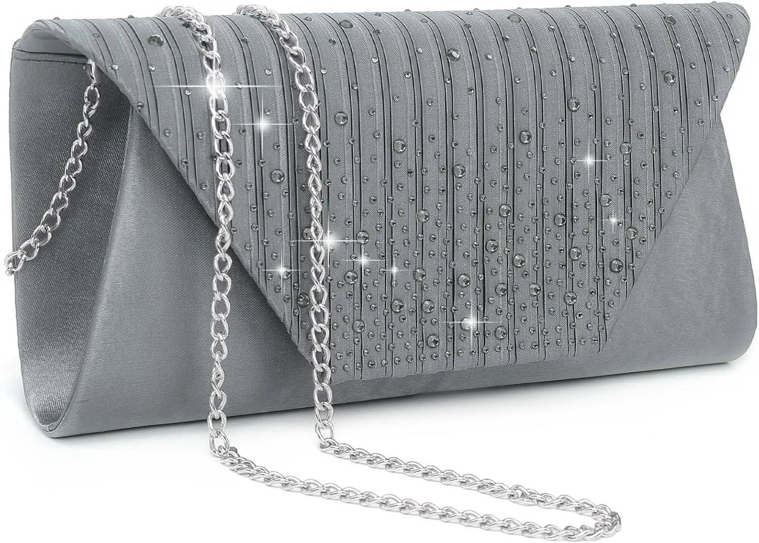 Dasein Women Evening Bags Wedding Purses Handbags Party Clutches Cocktail Prom Formal Clutch with Glitter Rhinestones