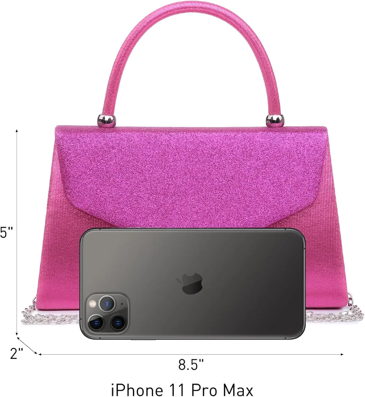 Dasein Women's Evening Bag Party Clutches Wedding Purses Cocktail Prom Handbags with Frosted Glittering