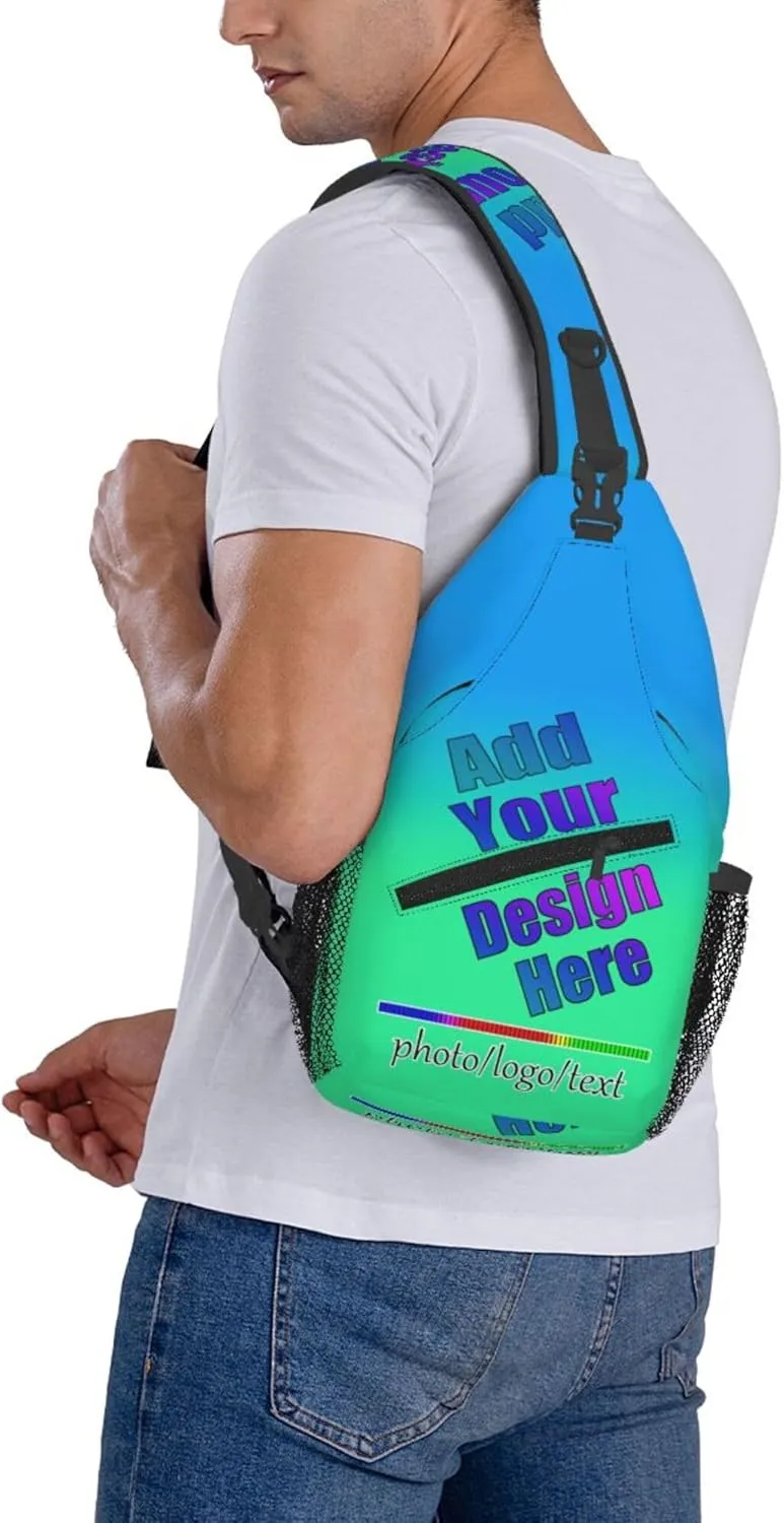 Daypack Personalized Sling Bag Crossbody Bags Customized Chest Bag Backpack Add Your Own Logo Photo Name Sports Outdoor