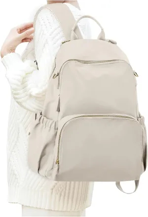Diaper backpack for mom,Pañaleras para bebe, Baby changing bag, Large capacity waterproof with stroller strap, Multifunction travel Backpack, Beige