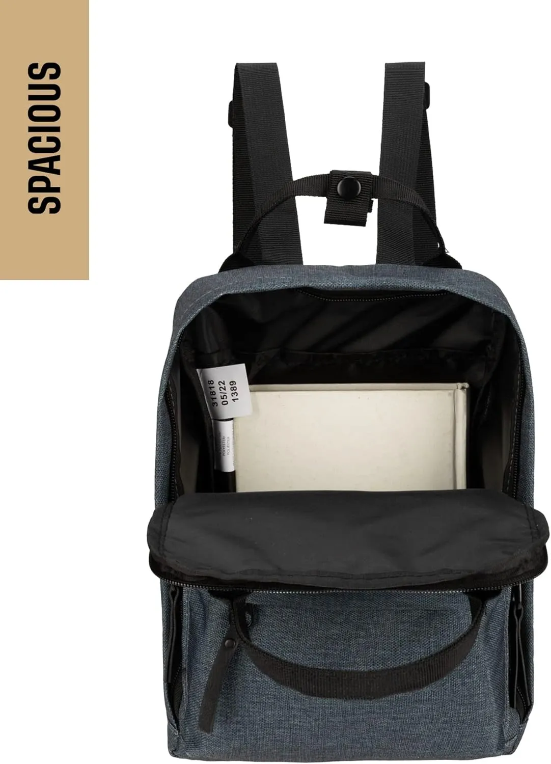 Dickies Brooklyn Mini Backpack, Small Backpack Purse for Men and Women, Travel Shoulder Book Bag (Grey Heather)