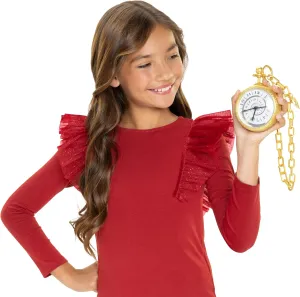 Disney Descendants Time Travel Pocket Watch, Official The Rise of Red Pocket Watch, Plastic Role Play Toy Accessory