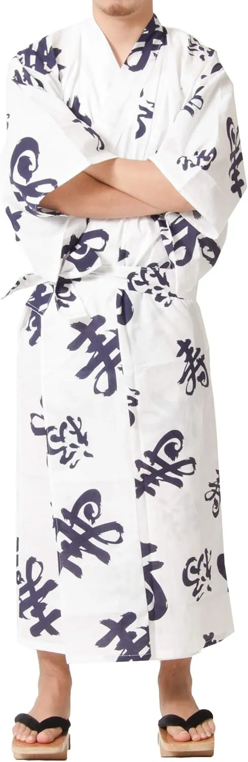 Dita Tokyoin Traditional Made In Japan Cotton Yukata Robe (Japanese Pajama Kimono) Easy Wearing set2