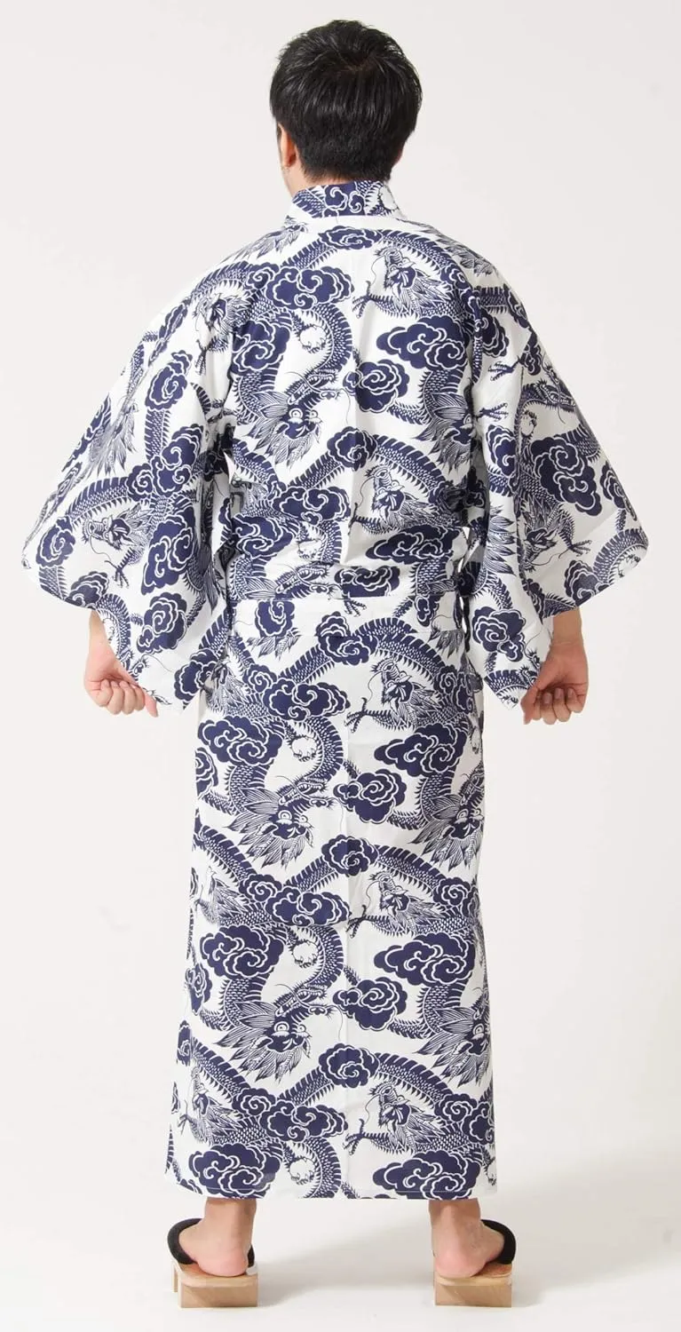 Dita Tokyoin Traditional Made In Japan Cotton Yukata Robe (Japanese Pajama Kimono) Easy Wearing set2