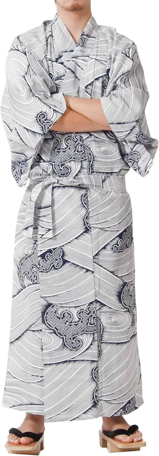 Dita Tokyoin Traditional Made In Japan Cotton Yukata Robe (Japanese Pajama Kimono) Easy Wearing set2