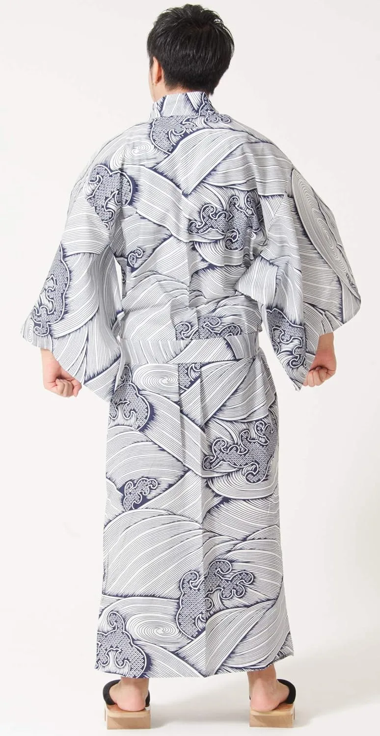 Dita Tokyoin Traditional Made In Japan Cotton Yukata Robe (Japanese Pajama Kimono) Easy Wearing set2