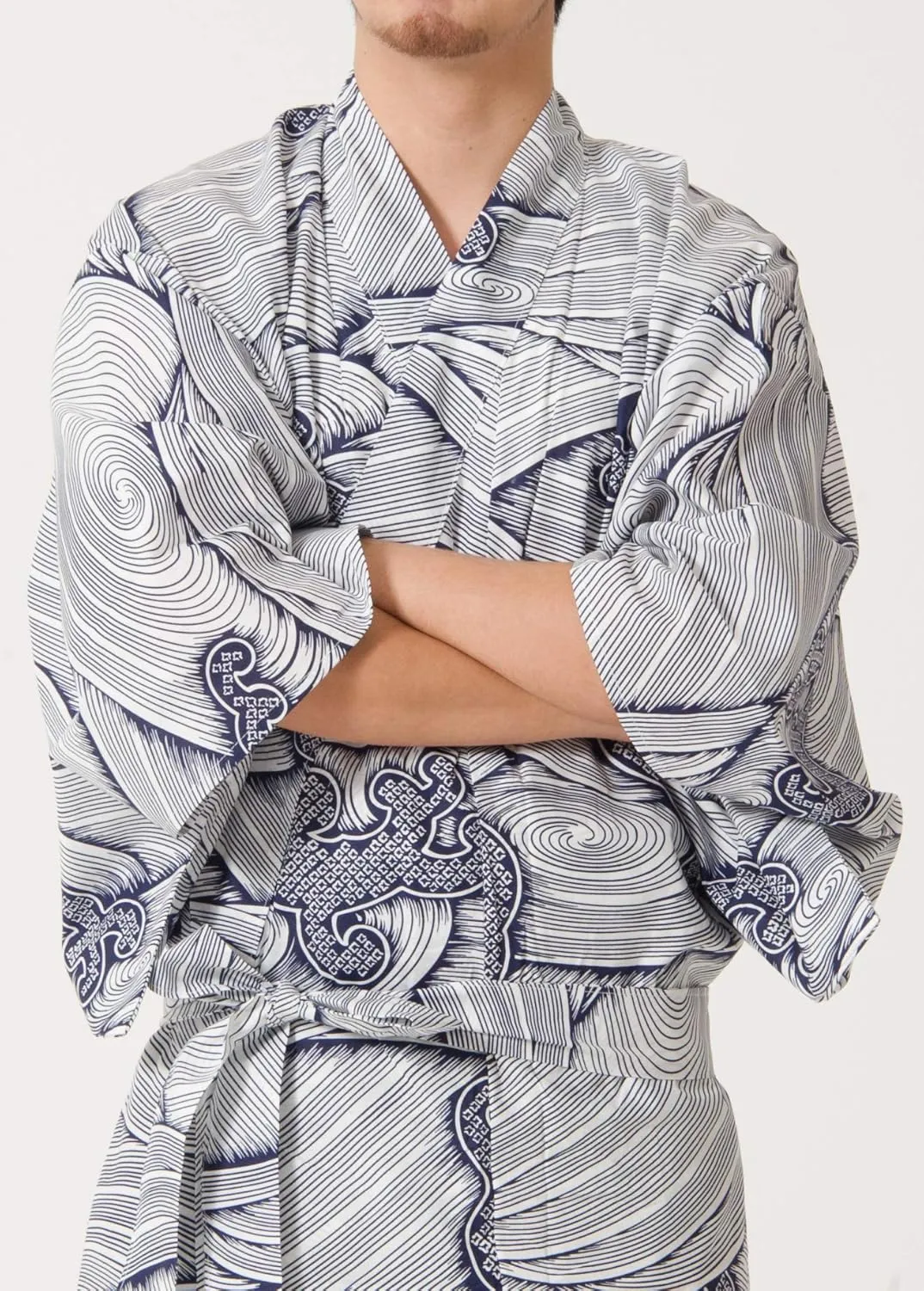 Dita Tokyoin Traditional Made In Japan Cotton Yukata Robe (Japanese Pajama Kimono) Easy Wearing set2
