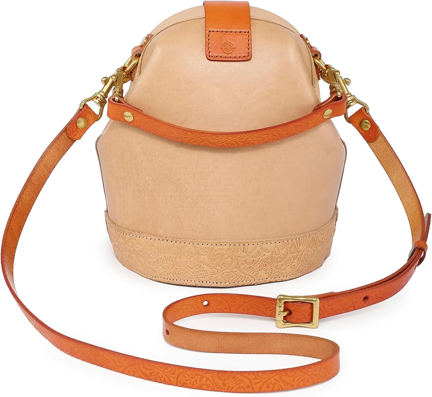 Doctor Bucket Crossbody Handbag | Luxurious and Versatile Bag for Women | Genuine Cowhide Leather
