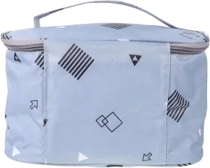 DOITOOL 1 PC Cosmetic Bag Waterproof Zipper Travel Tote Bag Makeup Creative Travel Bag Hanging Miss Oxford, Grey, 25X17X14CM