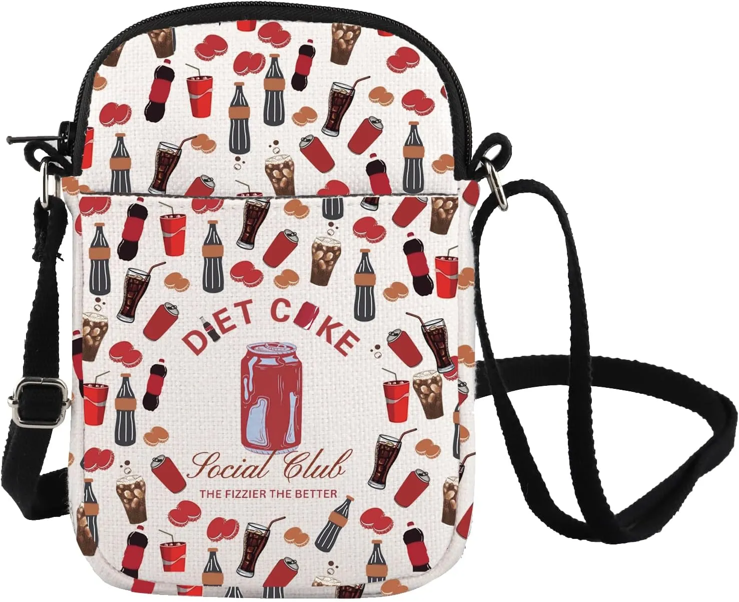 Drinks Crossbody Bag Fizzy Drink Lover Gift Fizzy Drink Addict Shoulder Bag Drink Lover Messenger Bag Vodka Drinker Gift
