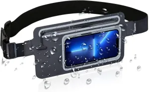 Dry Bags Waterproof Fanny Pack for Men Crossbody Women Kids Cell Phone Waist Pouch,Small Everywhere Clear Running Belt Bag for Beach Travel Water Sports Swimming Kayaking Boat Hiking Exercise