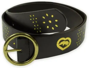 Ecko Unltd. Womens Wide Graphic Rhino Heart Belt, Brown, Medium