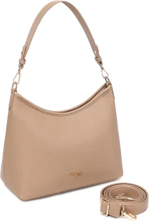 Eslcorri Hobo Bag for Women, PU Leather Crossbody Purse Travel Shoulder Satchel Bags Ladies Tote Handbags with 2 Straps