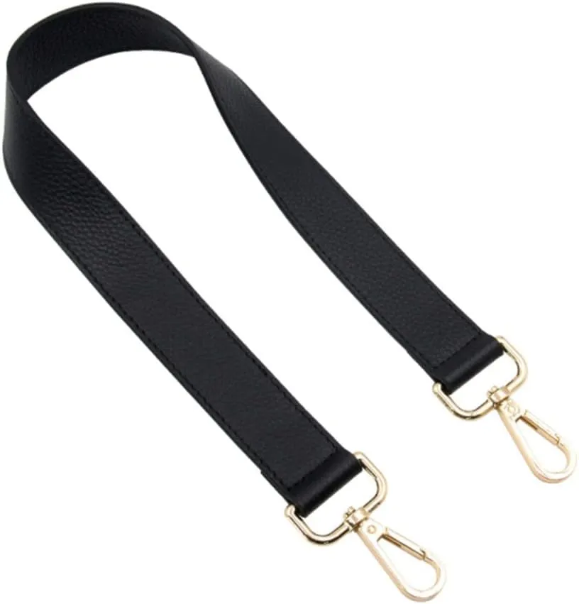 ESUPPORT Purse Straps Replacement Leather Handbags Shoulder Bag Wallet DIY 24.80 Inch Long (Black)