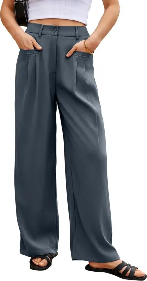 EVALESS Work Pants Women High Waisted Business Casual Outfits 2024 Office Dress Pant Trousers