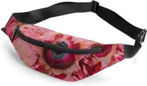Fanny Pack for Men Women Belt Bag Red Abstract Blur Crossbody Waist Pack for Travel Walking Running Bum Bags, 36*15cm, style